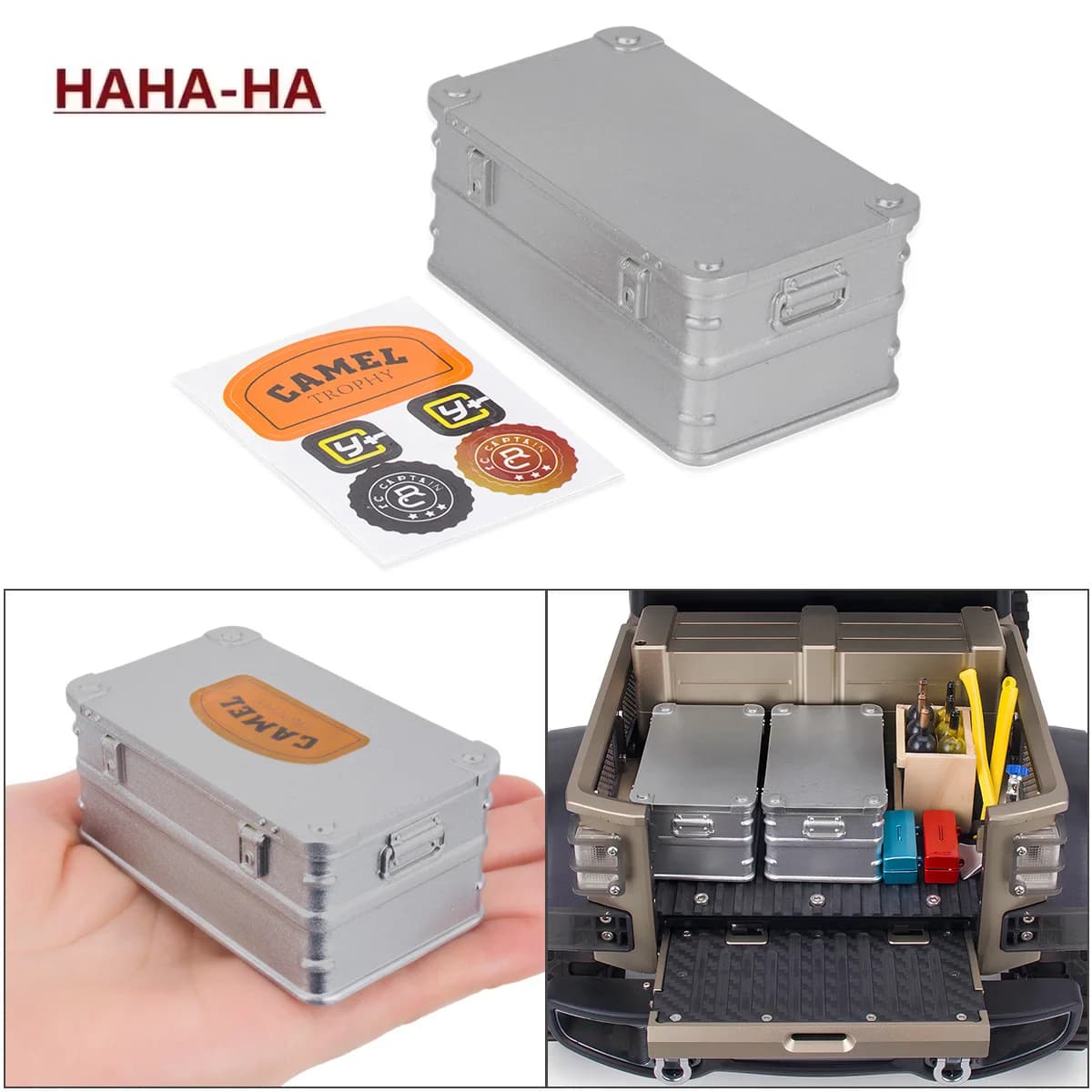 RC Car Decoration Simulated Luggage Rack Box for 1/10 RC Crawler Car Traxxas TRX4 AXIAL SCX10 RC4WD Accessories