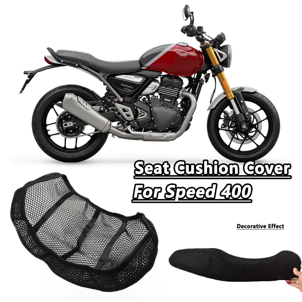For Speed 400 Speed400 3D Bike Seat Cover Breathable Elastic Heat Resistant Non-slip Protective Cover