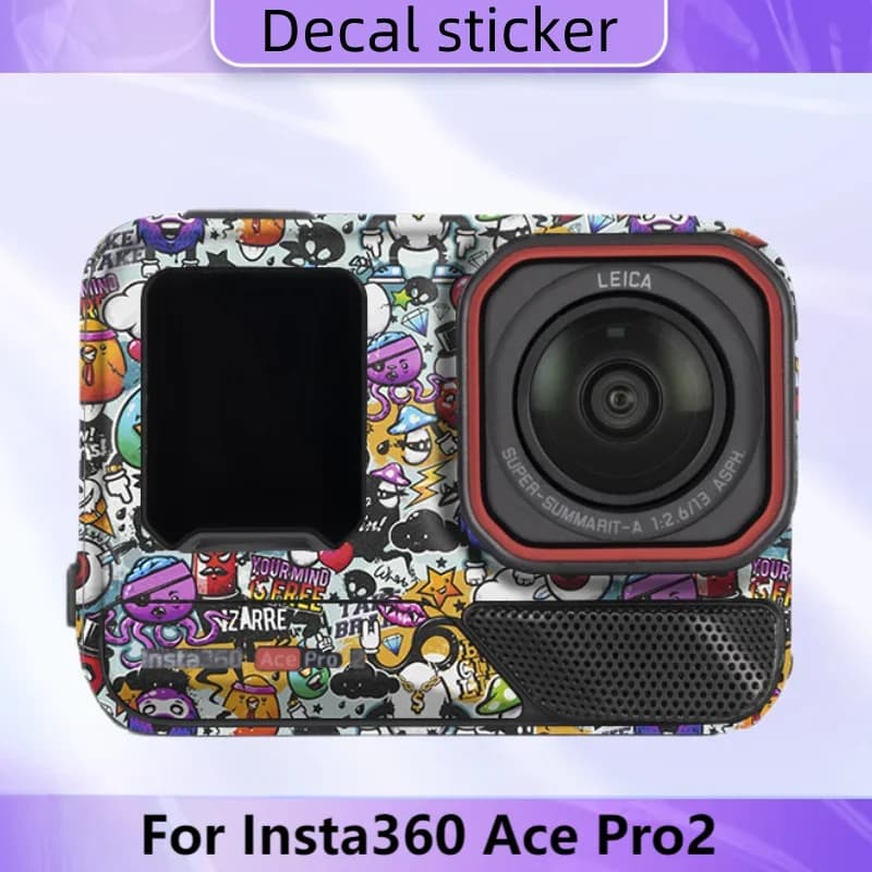 For Insta360 Ace Pro2 Decal Skin Action Camera Vinyl Wrap Protective Coat Insta 360 Ace Pro 2