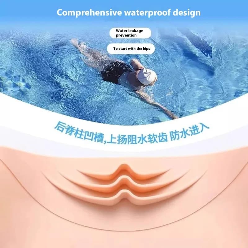 Costume da Bagno Estivo Elastico in Silicone per Donna, Impermeabile, Protettivo, Invisibile, Comodo, Boxer da Spiaggia per Uomo