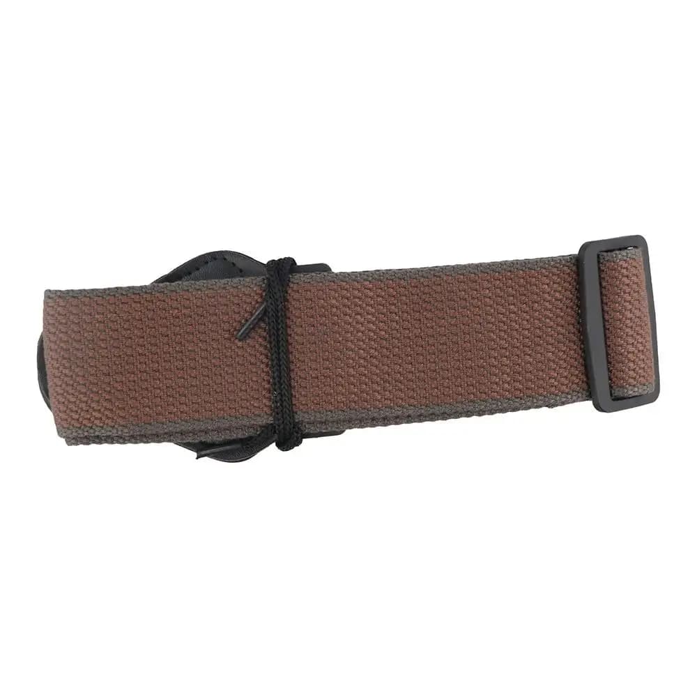 con borsa per plettro per chitarra Tracolla per chitarra elettrica folk in puro cotone Marrone/nero Cintura per ukulele basso in pelle vintage