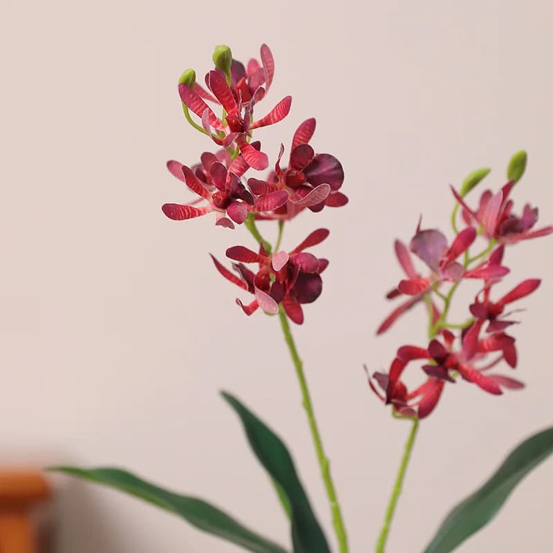 Profumo artificiale da 53 cm Milano Orchidea Hotel con foglie Fiore Arte Paesaggistica Disposizione floreale Materiali Decorazione della casa