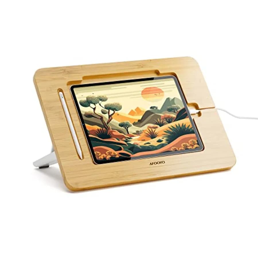 Supporto per Tablet e Laptop - Portatile e Regolabile a 5 Angoli, Compatibile con ch