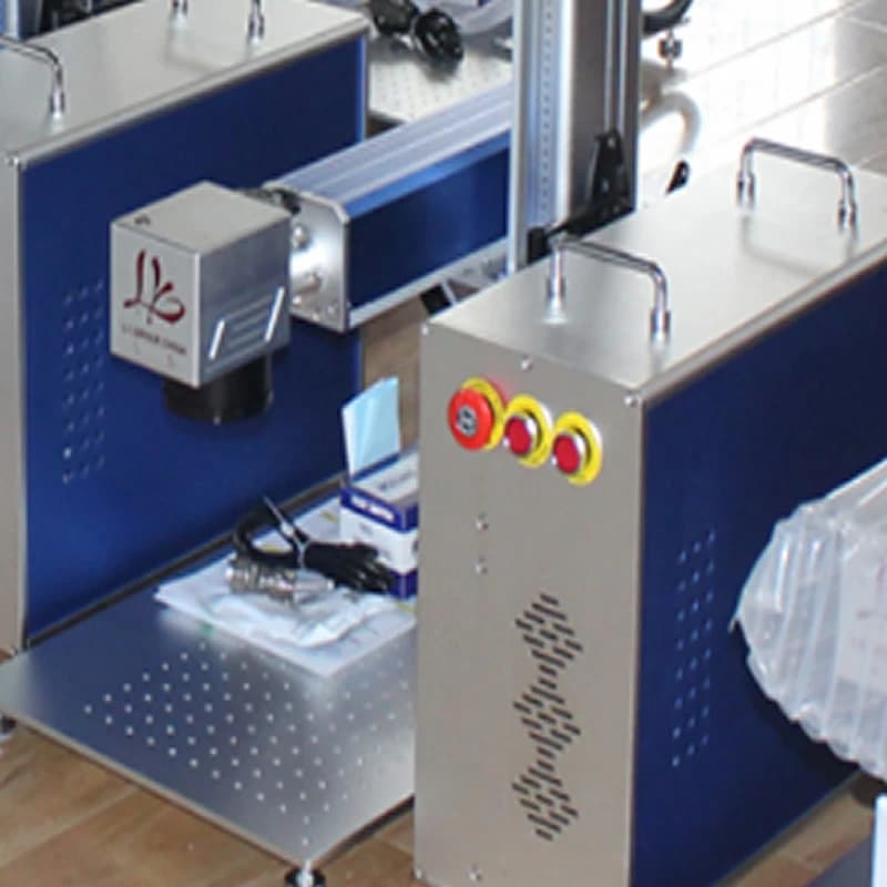 Macchina per marcatura laser a fibra mini da tavolo LY smontata 20W 30W per incisione su metallo, PVC, plastica e acciaio inossidabile