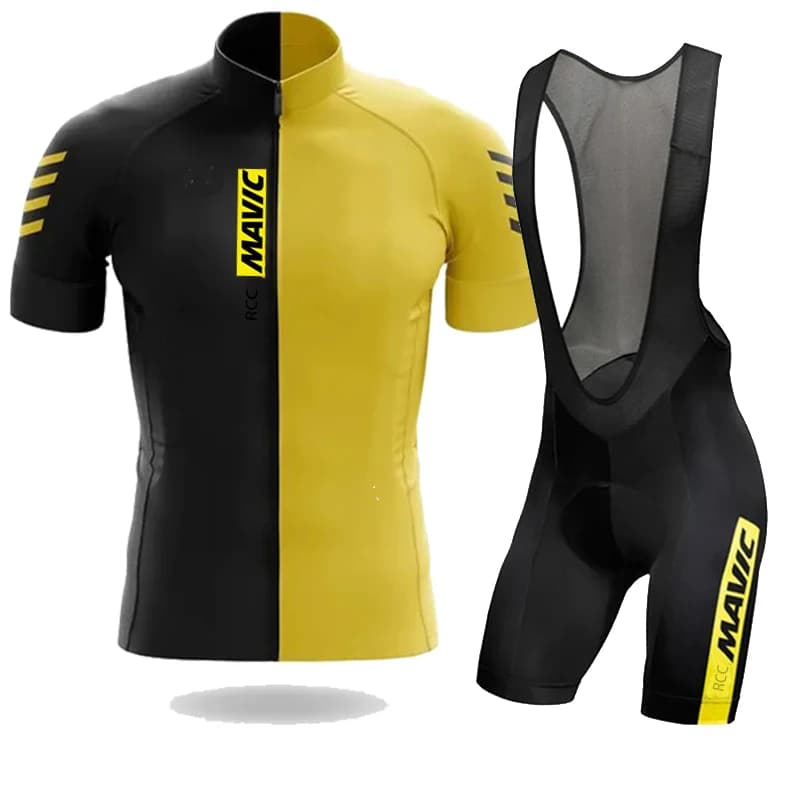 RCC MAVIC Ciclismo Team abbigliamento Bike Jersey 20D Bike Shorts Ropa Ciclismo Quick Dry Mens Summer BICYCLING Maillot Culotte Set