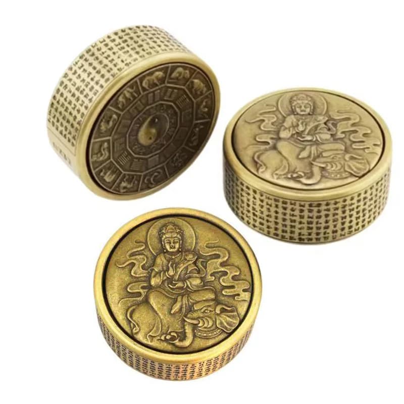 Fidget Spinner Zen Buddha in Metallo, Regalo Originale per Alleviare Stress e Ansia, Gadget EDC Cool per Ragazzi, Bambini e Adulti