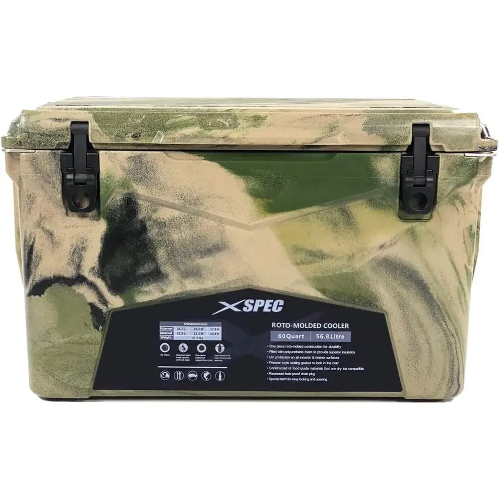 Extra Large Roto Molded Camping Cooler - High Performance Outdoor Ice Chest for Overland Adventures