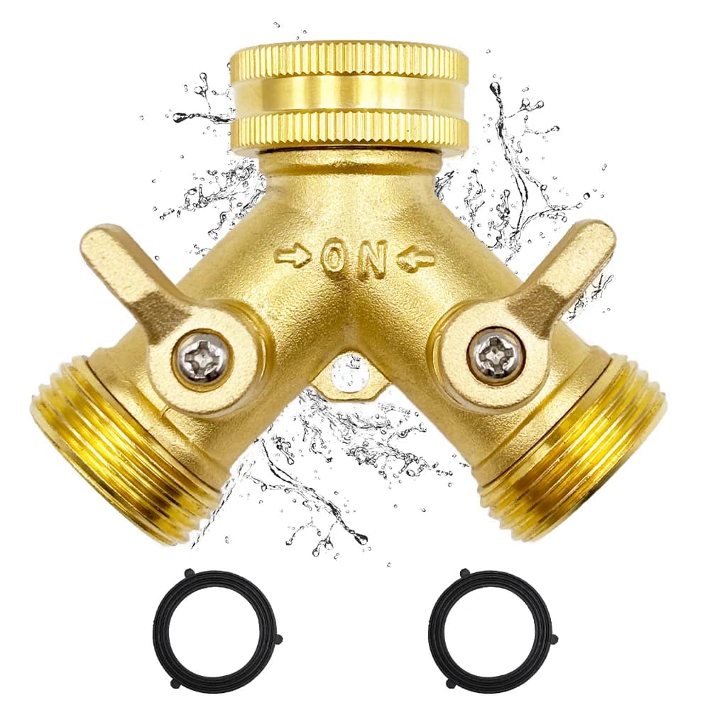 3/4 Inch Brass Garden Faucet Watering Connectors for Outdoor Faucet 1/2/3 Set