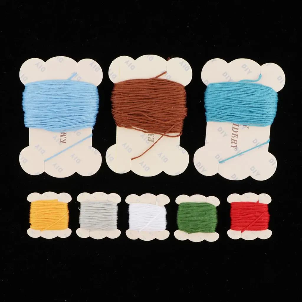 Yarn Punch Stitching Kit with Pre Printed Fabric Hoop and Needle Simple DIY Craft Set for Handmade Gifts and Home Decor