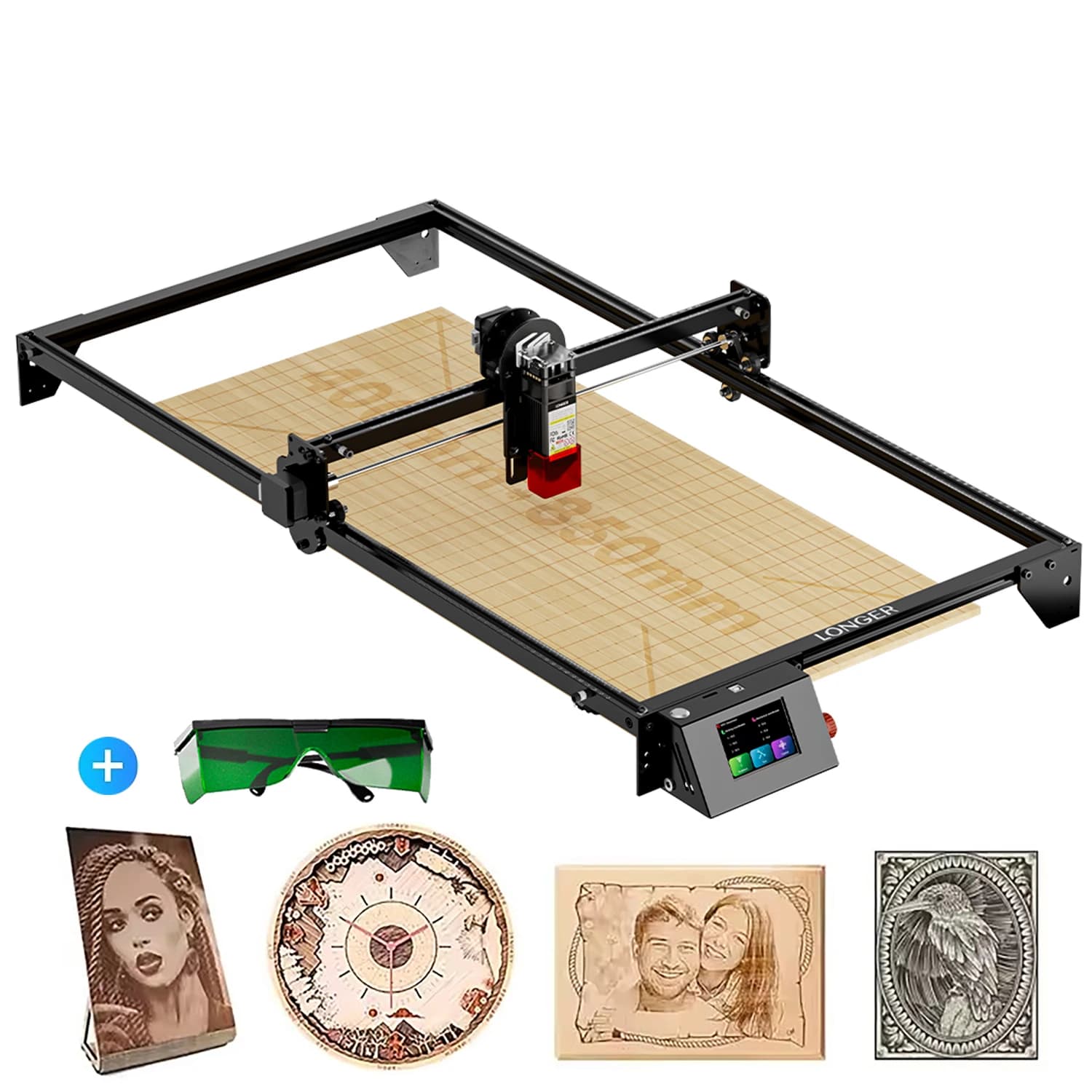 Powerful 400x850mm RAY5 20W Laser cutting Machine For Engraving Extended Version Engraver Desktop Cutters FAI FROM TE CNC Tools KIT