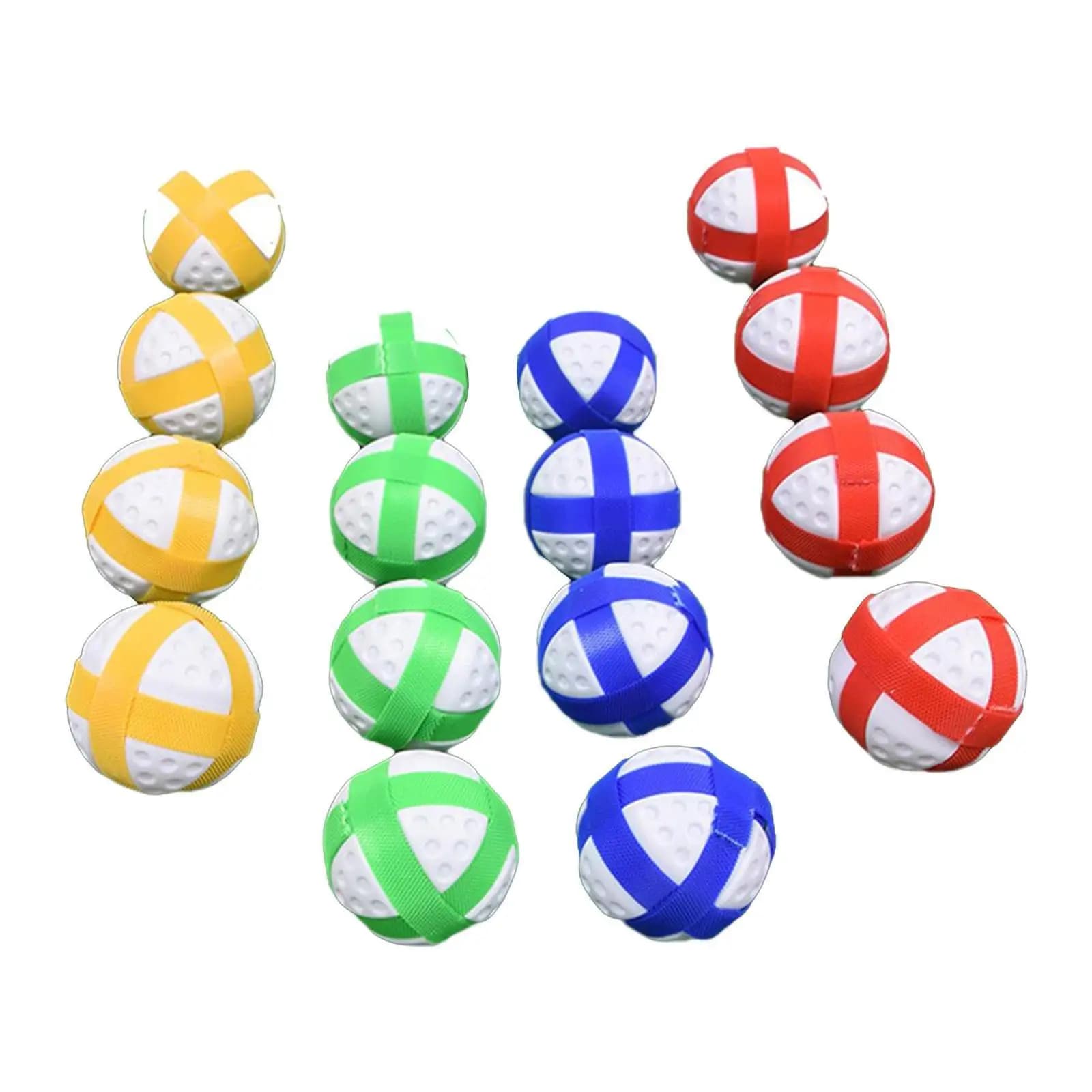 16Pcs palline appiccicose da Golf Hook and Loop Balls leggero Indoor Outdoor Party Games accessori per giochi Sport Balls Toy