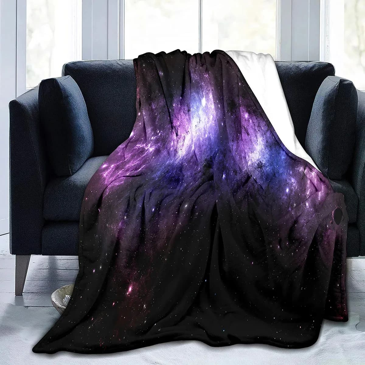 Universo e il cielo stellato Coperta stampata per letto Viaggi Campeggio Soggiorno Ufficio Coperta condizionata per regali per tutte le stagioni