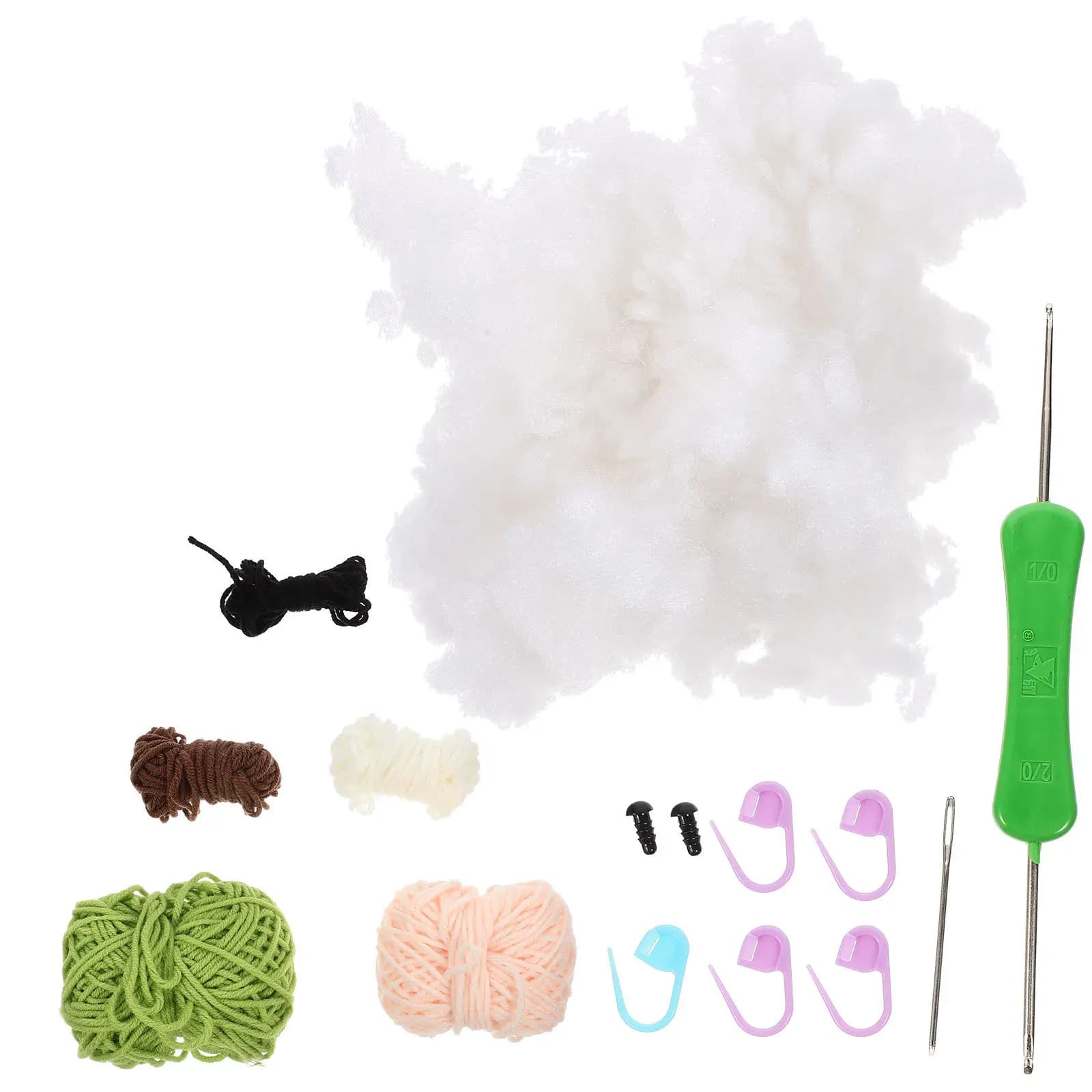 Set di Decorazioni Lavorate a Mano, Kit di Materiali per Uncinetto per Adulti, Progetto Artigianale Antistress Facile e Divertente, Kit di Materiali per Cucito Rapido ed Entusiasmante, Squisito