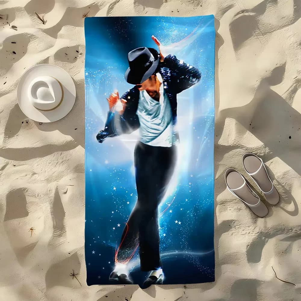 M-Michael J-Jackson Quick Dry Beach Towel, Super Soft Skin Friendly for Swimming Yoga Gym All Season Travel Holiday Gift