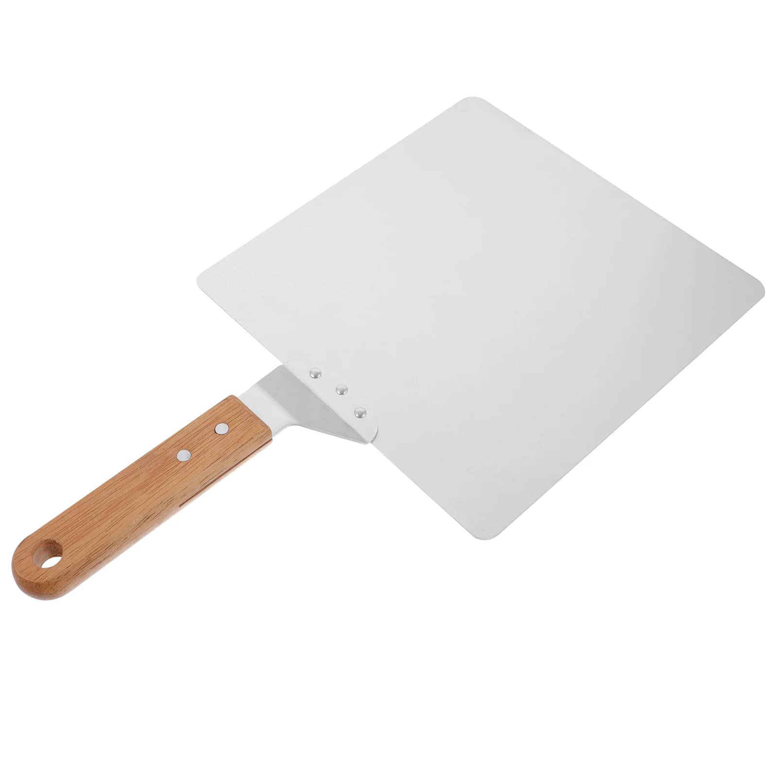 Pala per Pizza Peel Square Pizza Paddle per forno Cake Lifter per grandi torte Metal Pizza Peel 10 pollici