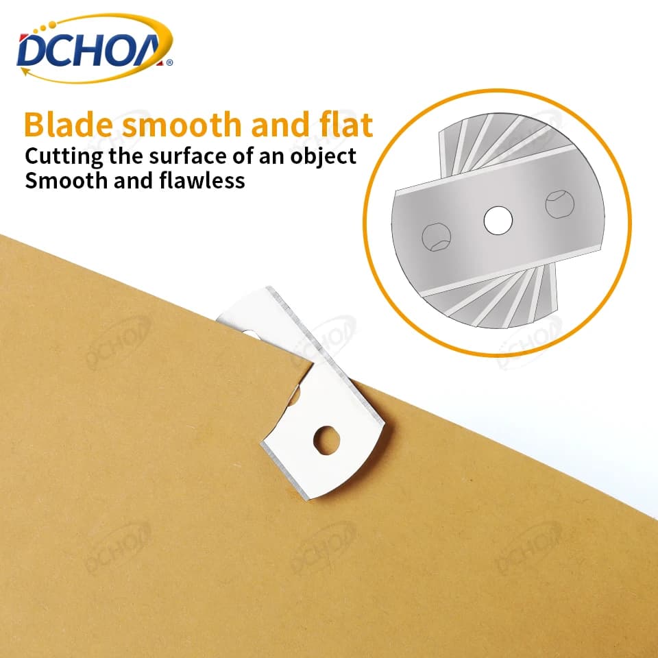DCHOA 10PCS Utility Knife Replacement Blades for Vinyl Cutter Car Film PPF Window Tint Wrap Cutting Tool Trimming Blades for DIY