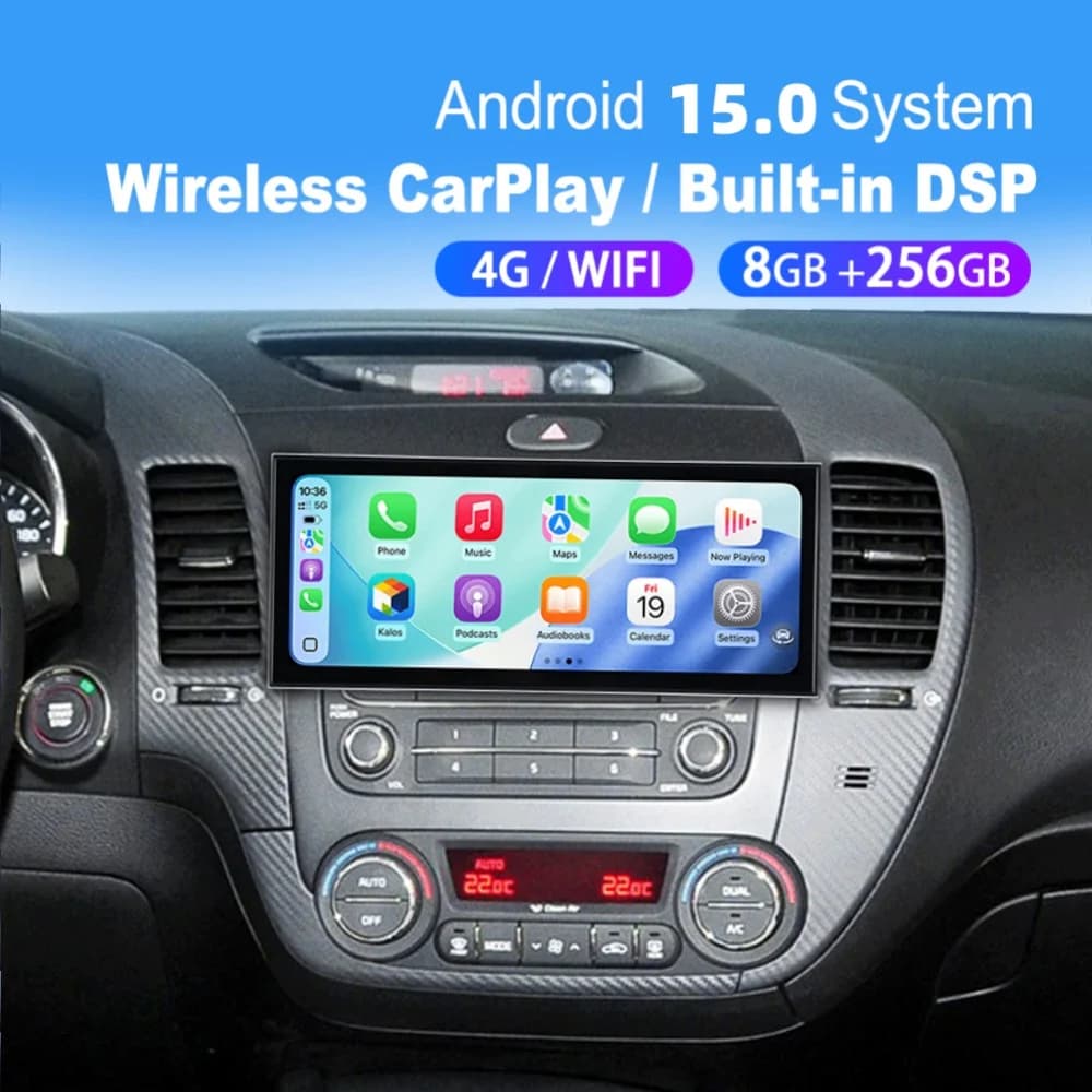 15.8” Android 15 Qualcomm Carplay Car Radio For Kia K3 Rio 2012 2013 2014 2015 Car Autoradio Multimedia Player GPS Head Unit