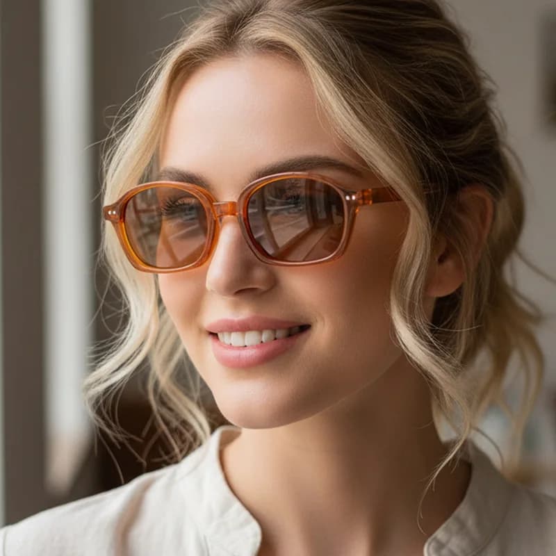 SO&EI New small oval rivets Punk Woman Man Sunglasses Fashion shades UV400