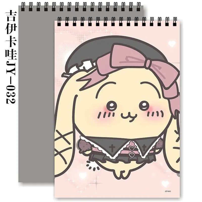 Chiikawa Hachiware Usagi Kawaii Anime Cartoon Anime Sketchbook Blank Drawing Book A4 16k Sketch Cute Portable Good Looks Cartoon