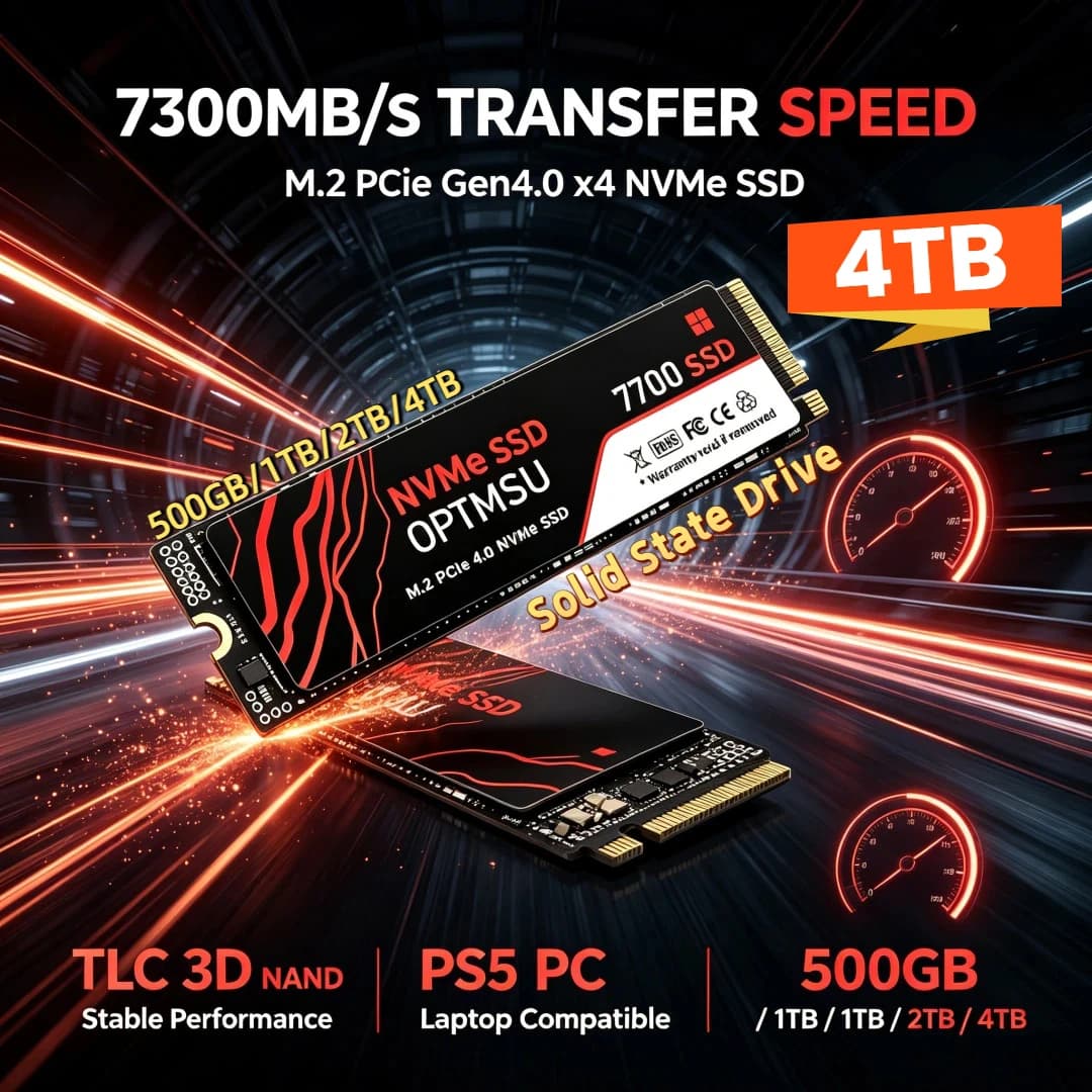 7700 SSD NVMe M2 4TB 500GB 1TB 2TB Nvme M2 SSD M.2 2280 PCIe 3.0x4 Internal Solid State Drives Disk for Laptop Desktop PC