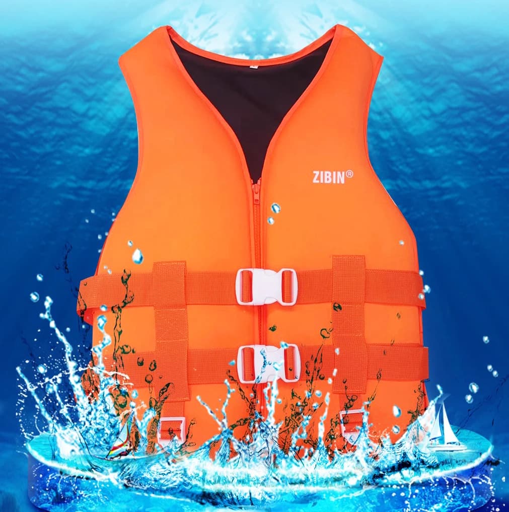 Adult Children'S Neoprene Sbr Lifejacket Rafting Suit Swimming Helper Buoyancy Suit Water Rescue Lifejacket