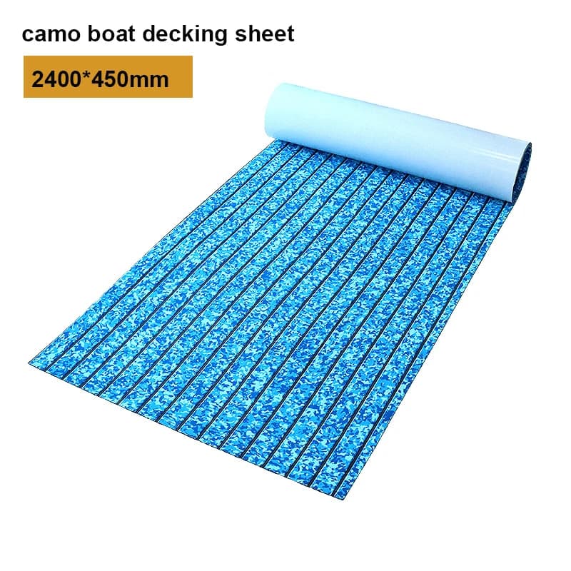 240*45 CM Camo Boat Flooring EVA Foam Decking False Sea Tyre Self-adhesive Mat Rolls Sheet Motor boats Pontone Yacht Jon