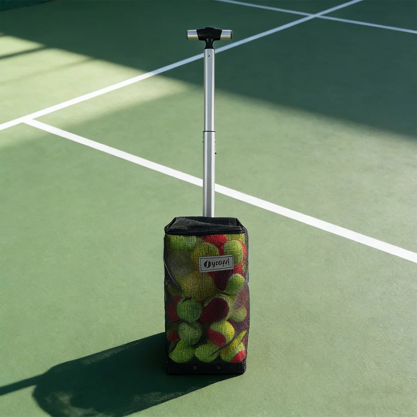 Raccoglitore di Palline da Tennis, Strumento Portatile per Facile Raccolta e Pratica di Allenamento