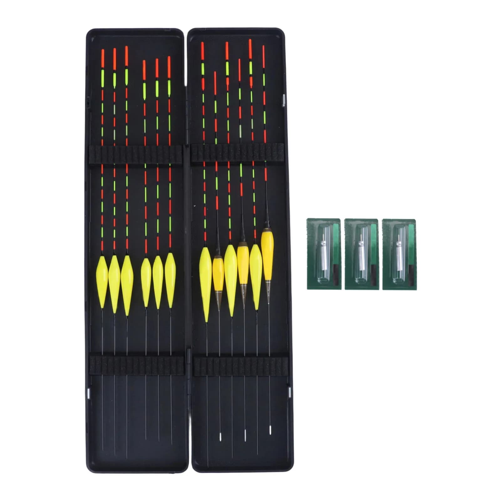 12 pieces floating fishing set super bright night fishing float with boxes for fishing accessories