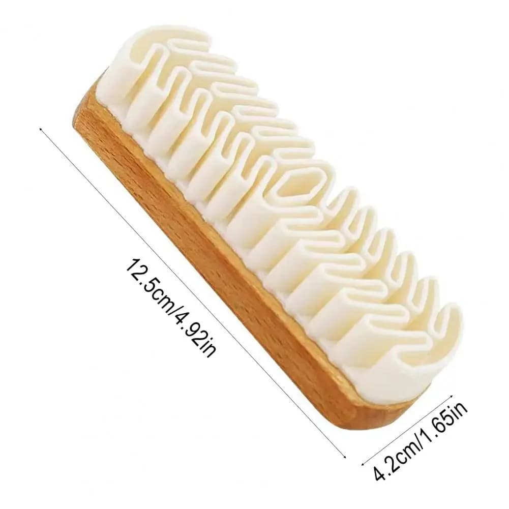 1/2/3/5 pezzi 12*4 cm set di gomme per spazzole per scarpe in pelle scamosciata manico in legno naturale morbida crepe gomma per pulizia scarpe spazzole per pulire strumenti