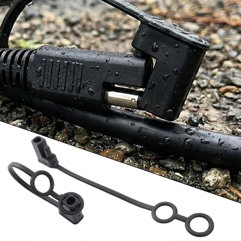 SAE Dust Cover (Updated) Rubber Cover Waterproof 2 Pin for Superior Protection of SAE Connectors for Solar Motors