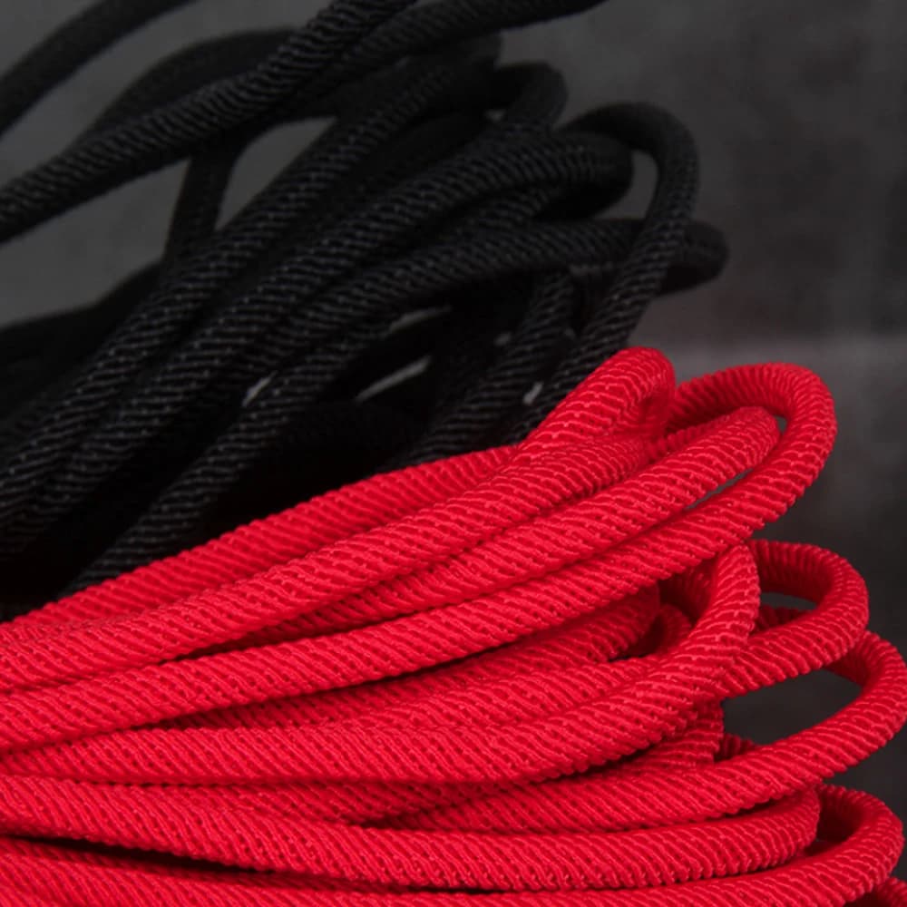 5 metri di colore nero/rosso corda intrecciata collana fai da te braccialetto accessori per la produzione di cordoncini tenuti in mano per scatole regalo