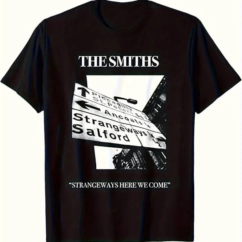 Vintage Smith Band "Strangeways Here We Come" Men's T-shirt Summer New Casual Fashion Unisex