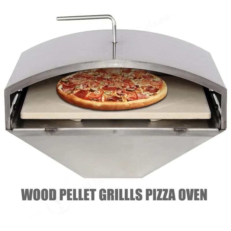 Pizza Stone for Pellet Grill High Heat Efficiency Baking Stone Replacement Parts for Wood Pellet Smoker Barbecue Oven