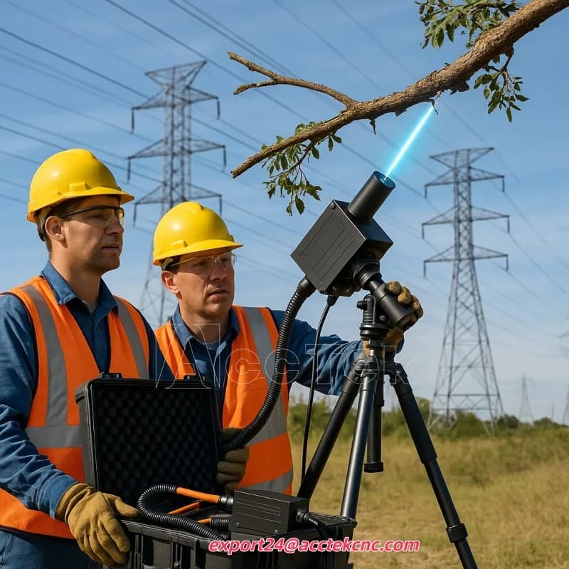 Macchina per la rimozione degli ostacoli laser di vendita calda Dispositivo per il taglio degli alberi laser da 500 W per la macchina per la pulizia degli alberi focalizzata