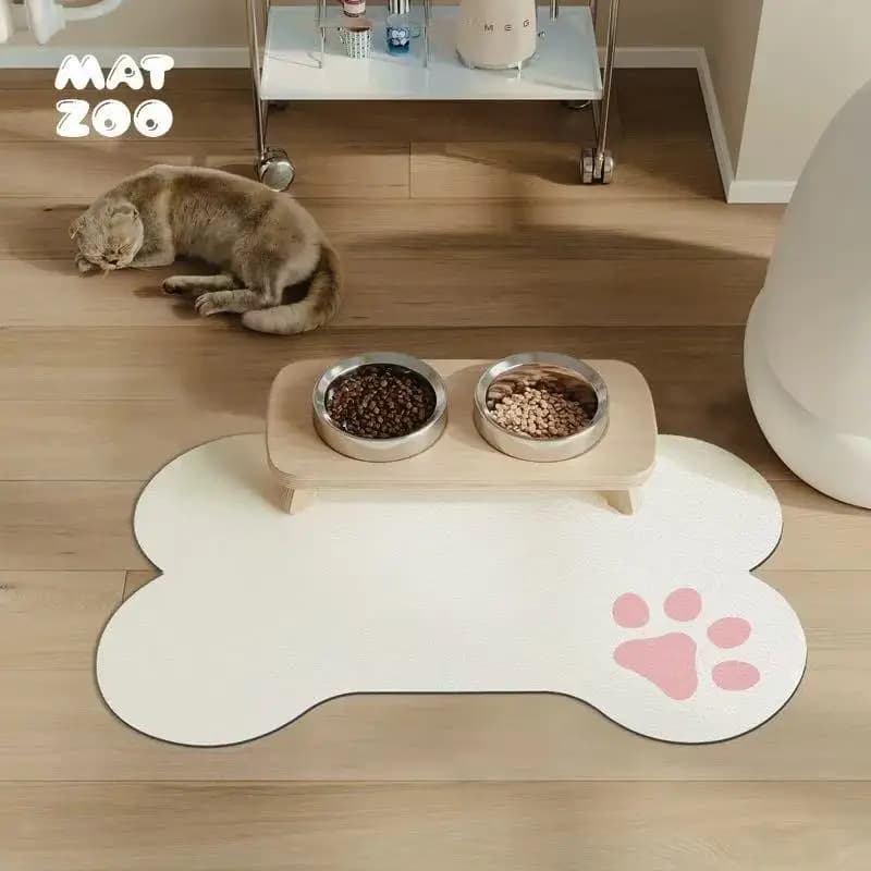 VIKAMA Pet Placenta Ciotola di riso Ciotola per cani Assorbimento d'acqua Antiscivolo e facile da mantenere Tappetino per cibo per gatti e tappetino per cibo per cani