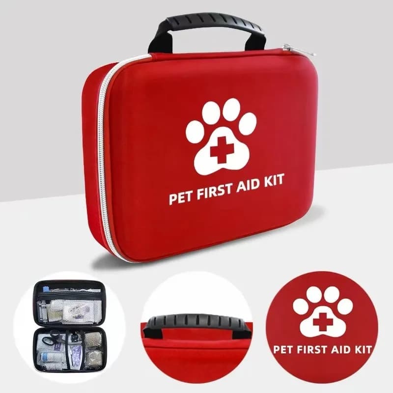 Premium Pet First Aid Kit Emergency Medical Supplies for Dog Cat Home & Travel Safety Use