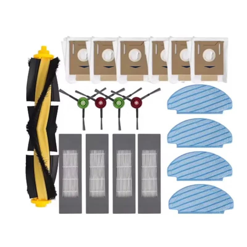 【PARTY】Per ECOVACS Deebot T8/T8 Max/T8 AIVI/T9+ /N8 Pro/N10 Plus - Kit di Ricambio da 19 Pezzi: Spazzola Principale, Spazzole Laterali, Panno, Filtro, Spazzola per la Polvere