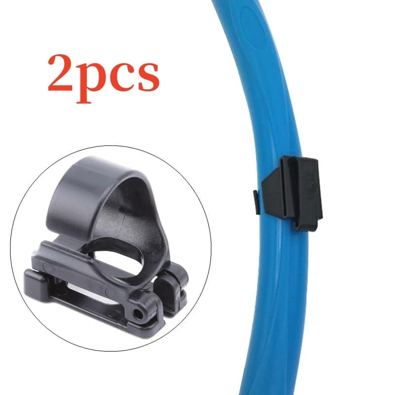 2pcs/set Plastic Clip Snorkel Mask Keeper Holder Retainer Silicone Snorkel Buckle Goggles Buckle Silicone Tube Buckle