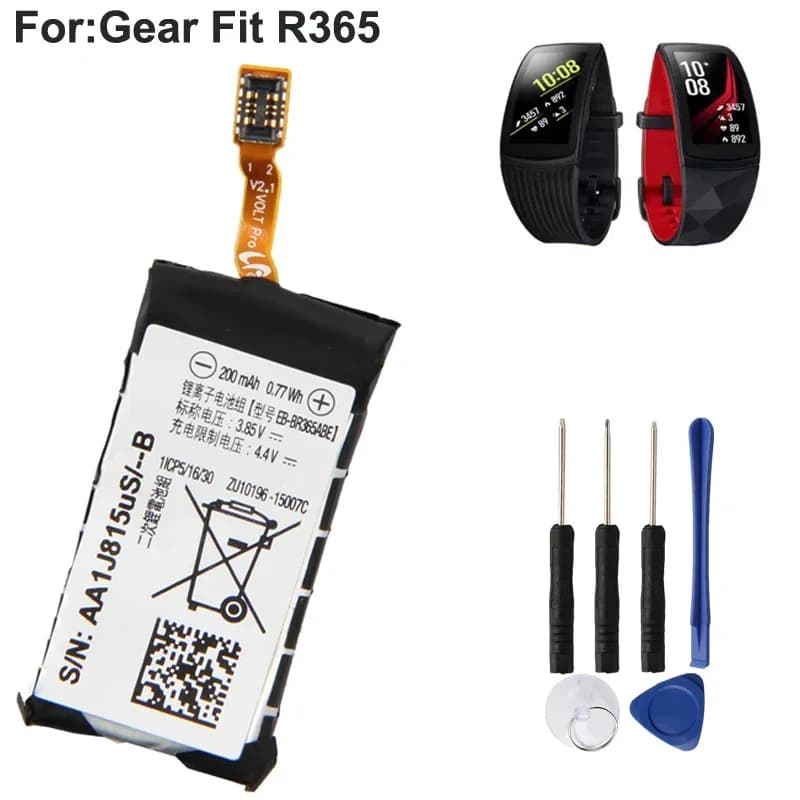 NUOVA Batteria di Ricambio EB-BR365ABE Per Samsung Gear Fit 2 Pro SM-R365 R365 Smart Watch Batteria 200mAh