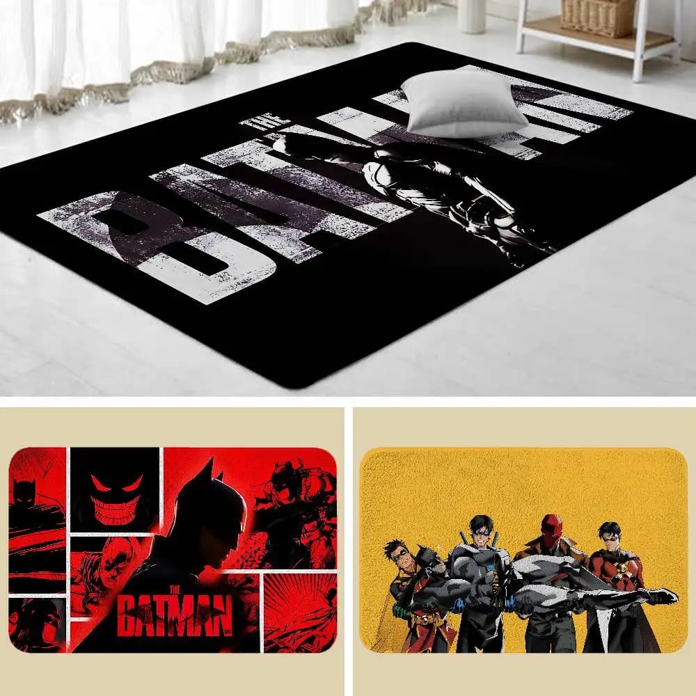 Cool-B-batmanS Tappeto classico per bagno, tappetino antiscivolo, tappetino per porta, tappetino decorativo per la casa, tappetino per porta d'ingresso, tappetino antigraffio