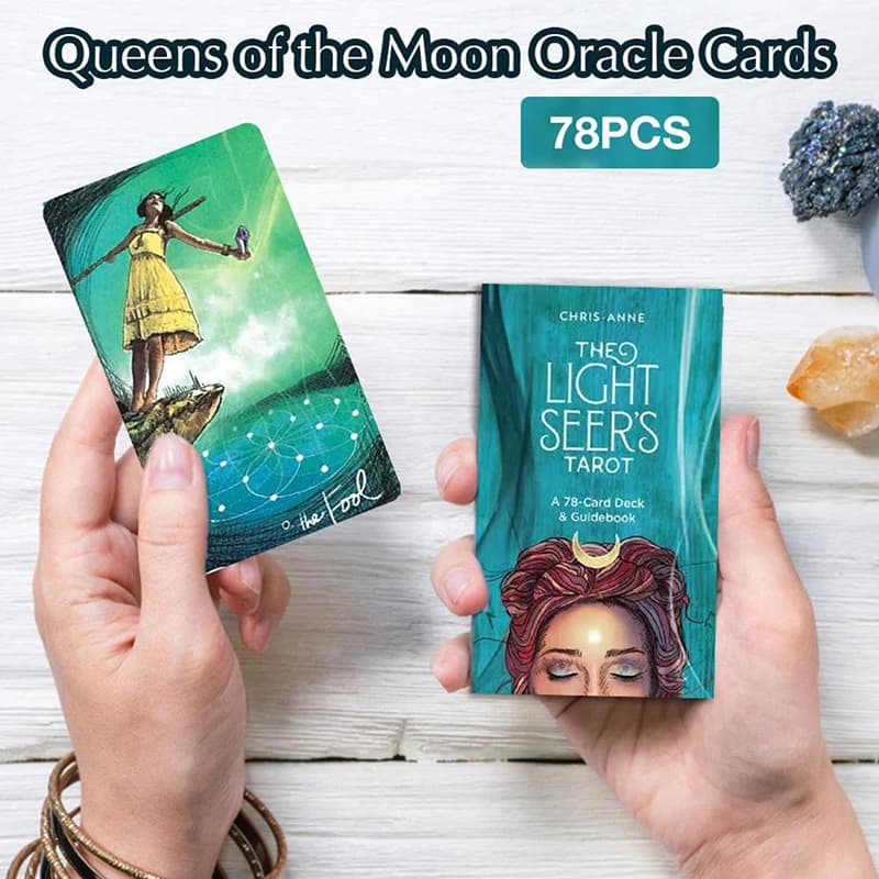 78 pz Tarocchi Oracle Carta Misteriosa Profezia Divinazione Fumetti Tarocchi Carta Il Tarocchi di Light Seer Carte Festa di Famiglia Gioco Da Tavolo