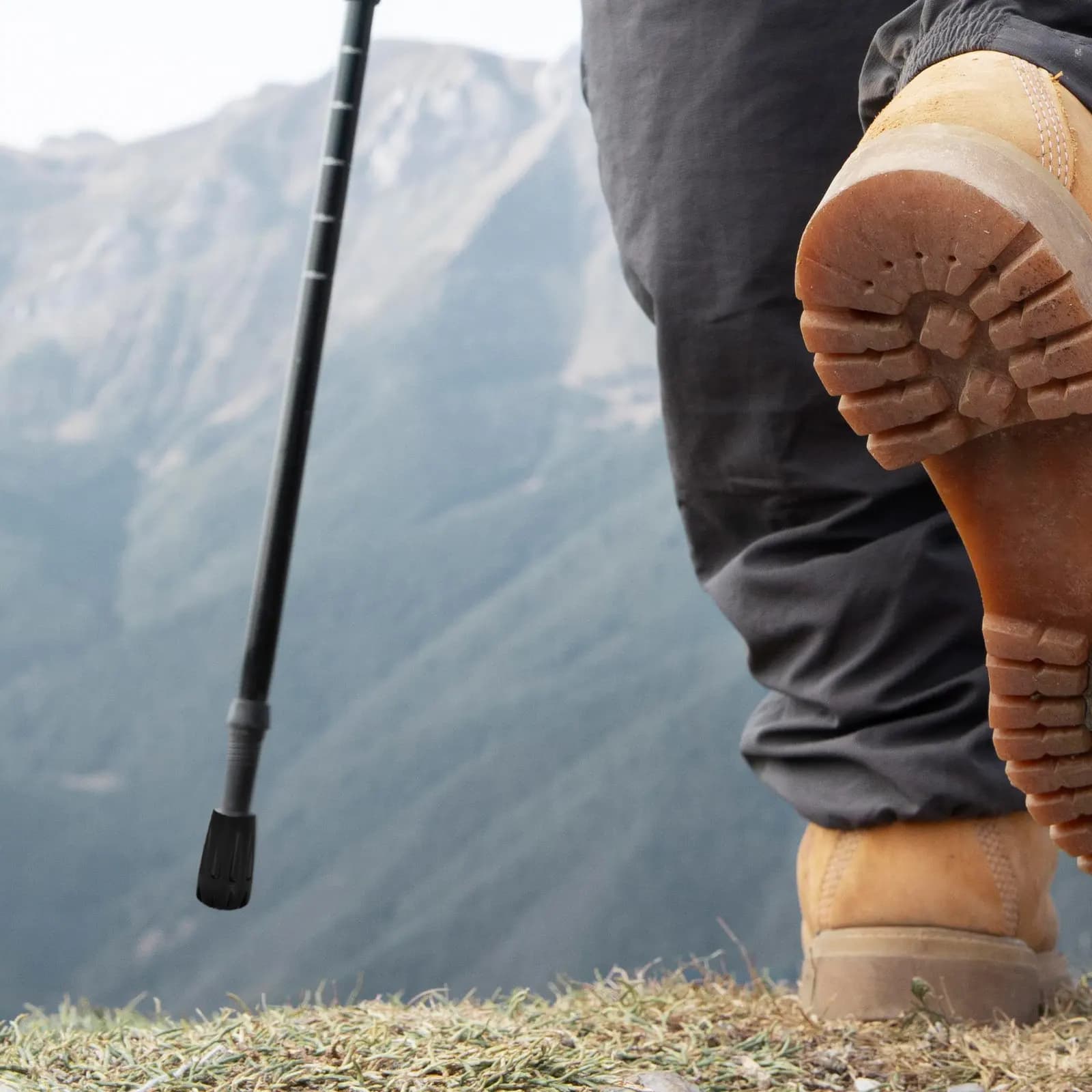 10Pcs Trekking Pole Tips PVC Protective Foot Covers Full Coverage Non-Slip Design for Hiking Walking Cane Poles Outdoor