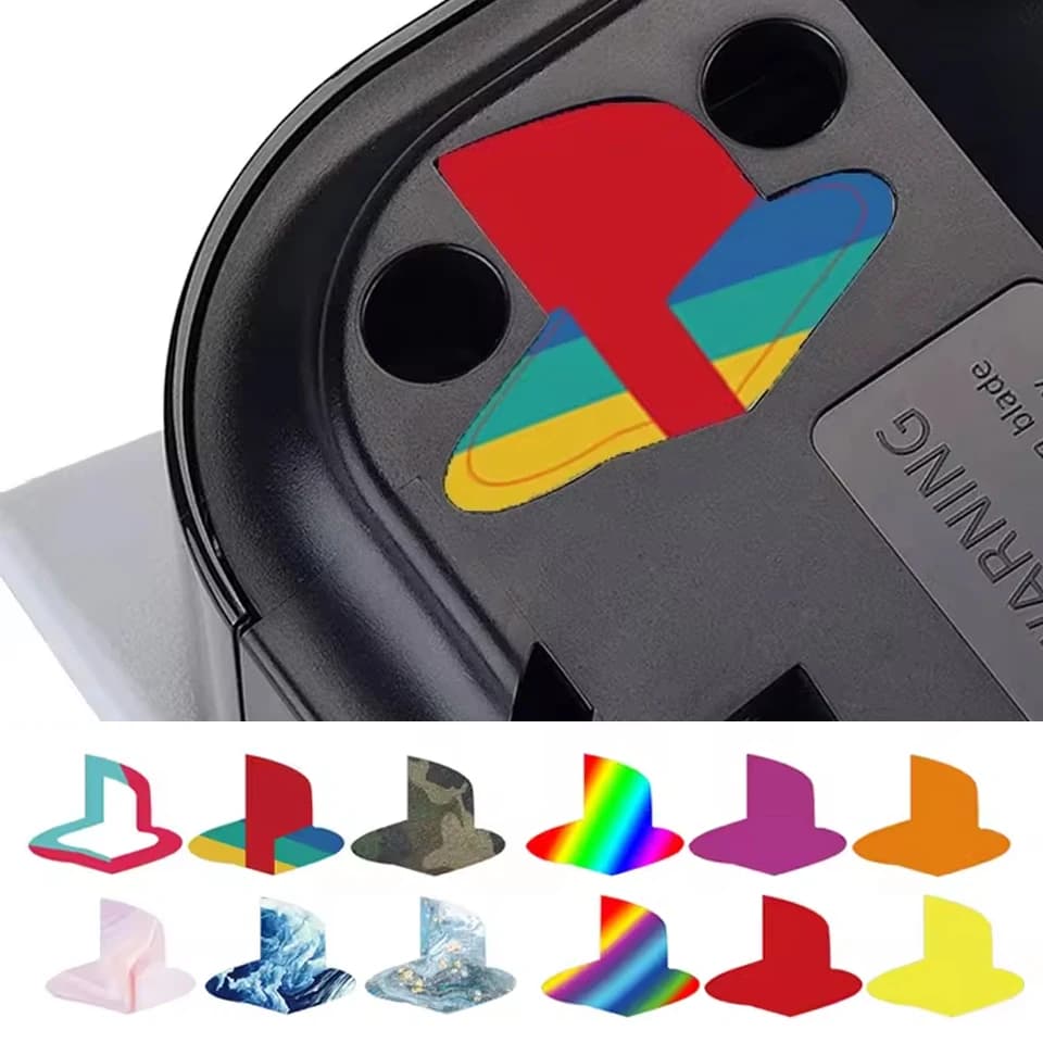 6 pezzi adesivo skin decalcomania per console PS5 sottofondo logo lucido per accessori da gioco versione digitale disco PlayStation 5