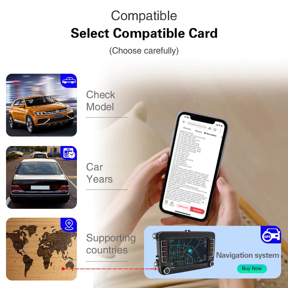 Scheda SD di navigazione compatibile per Toyota 86271-0E077 Aggiornamento Sat Nav Auto USA Canada Mappe Ultime con retrovisione antiappannamento