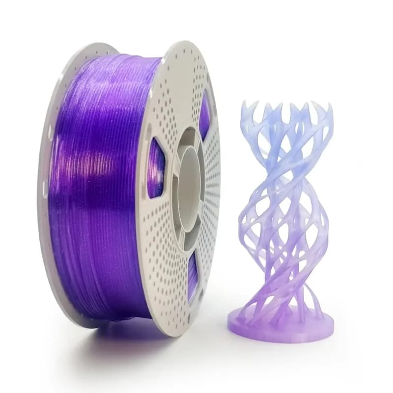 1kg PLA Filament for 3D FDM Printer, Ecological, 1.75mm, 3D Printing Consumable, Semi-Transparent Filament with Color Sfused