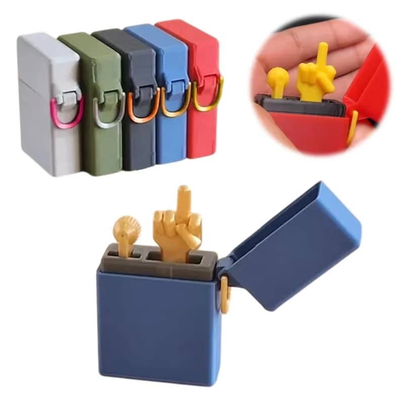 Divertente regalo di compleanno per dito medio, decorazione per il desktop, confezione regalo a sorpresa stampata in 3D, scatola per inserto per dito medio, ornamento artigianale