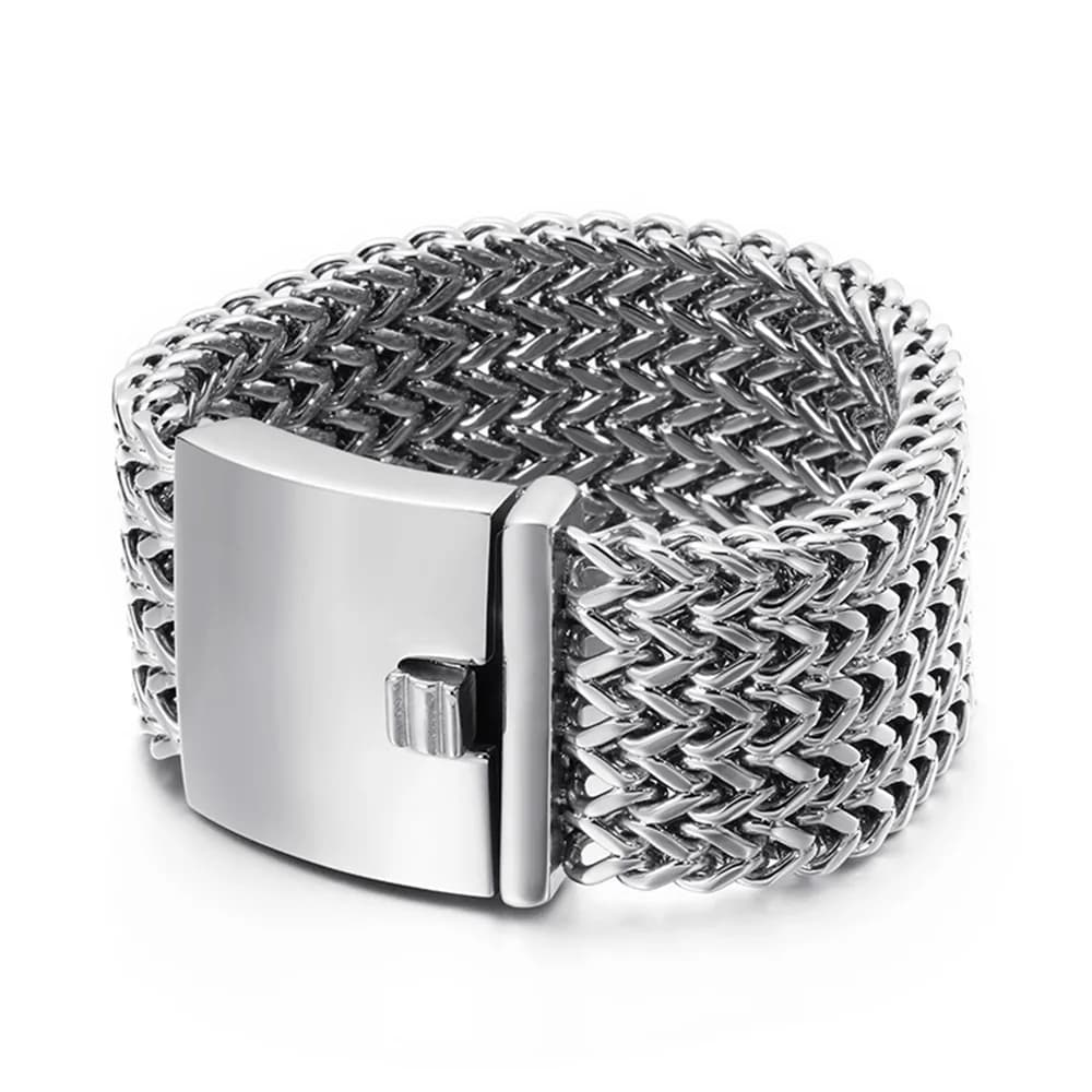 18/30mm Pesante Punk Uomini In Acciaio Inox 316L Biker Bike Braccialetti A Catena di Collegamento Rock Lucido Maglia Braccialetto Del Braccialetto gioielli da polso