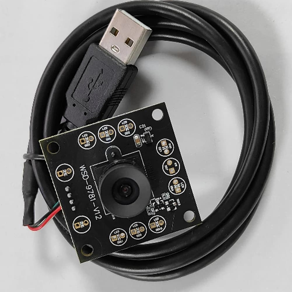 Modulo Fotocamera A73T OV9281, Global Shutter 120Fps 720P, Webcam Monocromatica, 1280X720, Acquisizione ad Alta Frequenza, USB Plug and Play