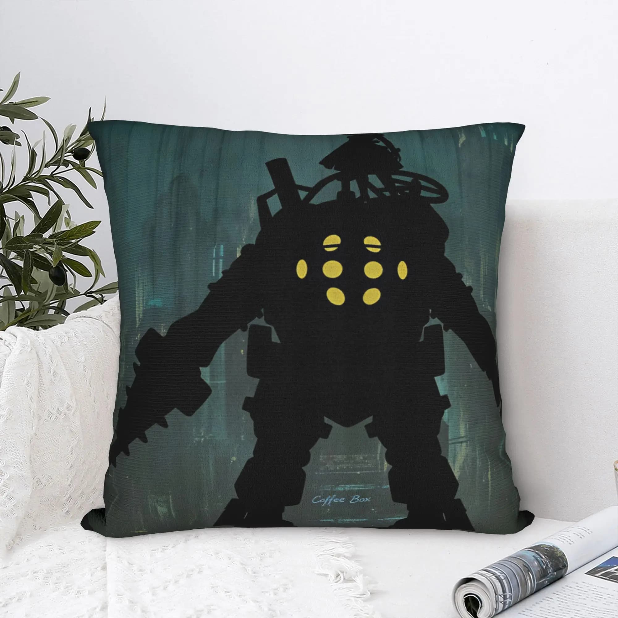 B-BioShocks 2 Remastered Pillowcases Retro Trendy Pillow Case For Sofa Car Home Decor Comfy Pillow Cover