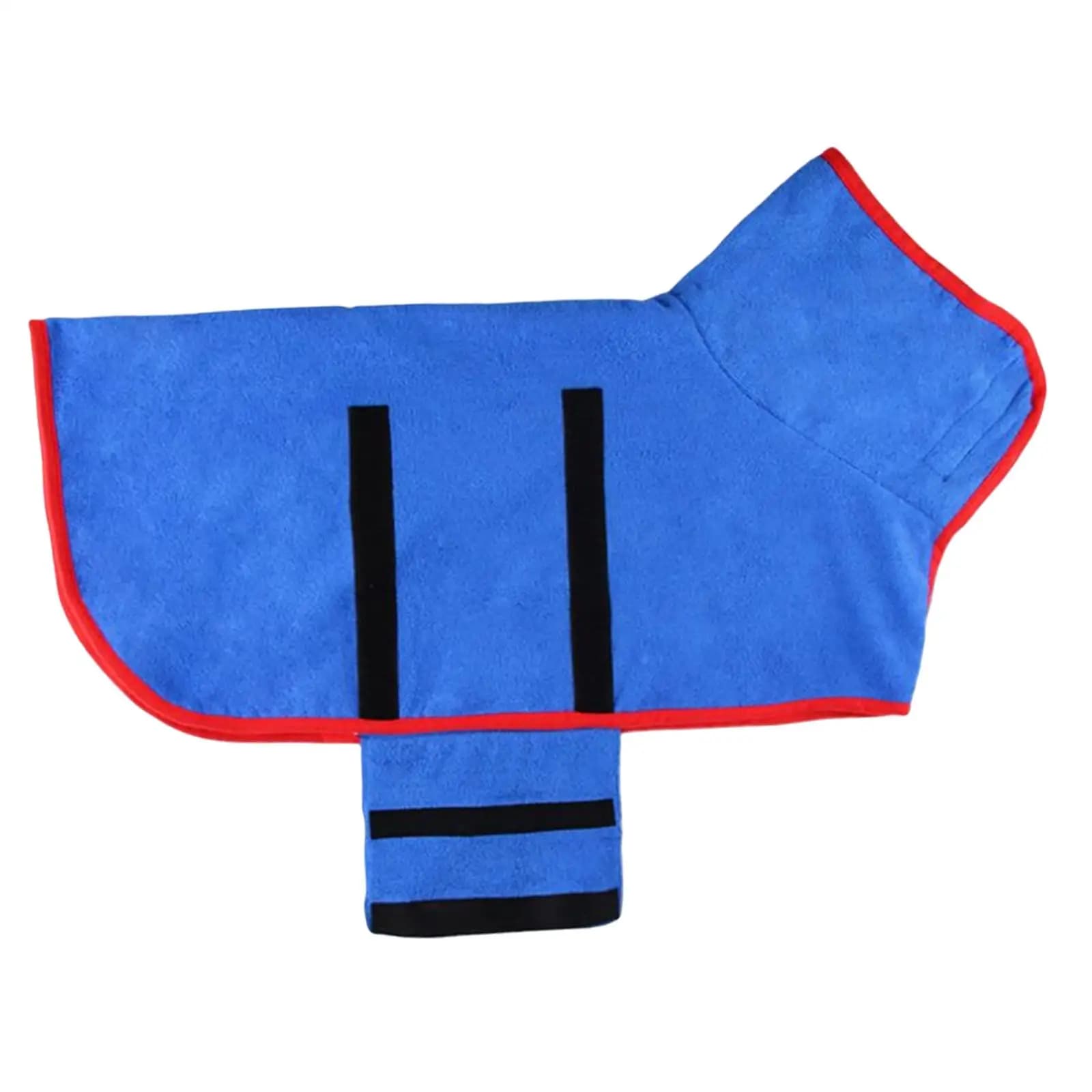 Dog Bathrobe Towel Portable Adjustable Soft Dog Bath Robe for Pet Cleaning